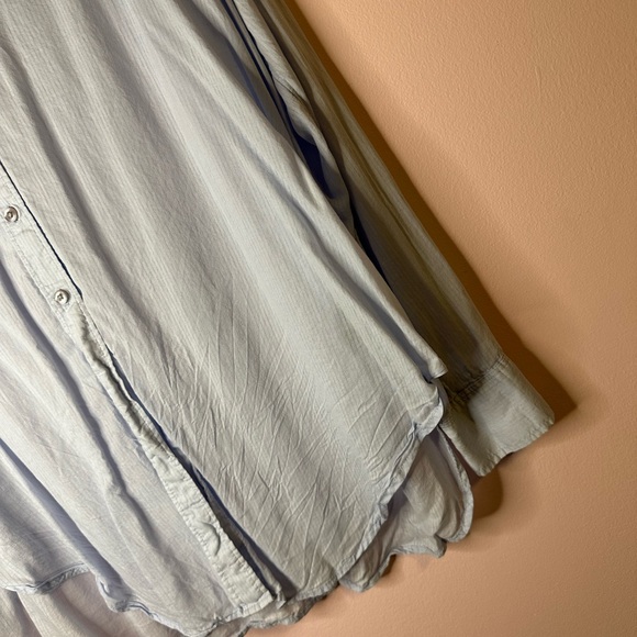 Express Blue Top Size X-Small - Picture 3 of 5